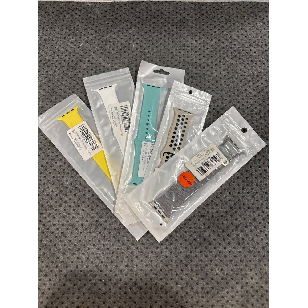Apple Watch Replacement Bands Variety Pack 44/45/49MM - Silicone & Mesh Set of 5 - Picture 1 of 12